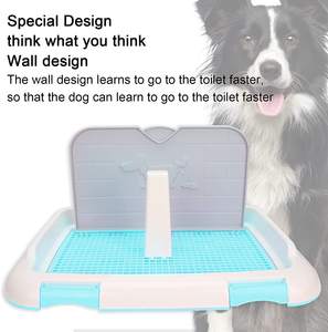 कुत्ते और पिए पोटी ट्रे कुत्ते के साथ खड़े पैड और हटाने योग्य पोस्ट के साथ - Product Image 2