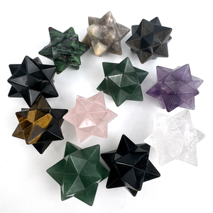Penjualan laris batu penyembuhan kristal alami energi heksagonal liontin bintang <span class=keywords><strong>Merkaba</strong></span> untuk dekorasi rumah - Product Image 1