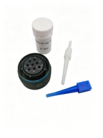 Connecteur circulaire en alliage d'aluminium D38999/26WE08SN MIL-DTL-38999, 14 broches, prise droite, Kewei