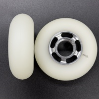 Vente en gros usine Roues de patins en ligne 76 mm 88AA en PU résistant à l'usure avec bague de blocage en aluminium intégrée pour patins en ligne