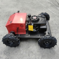 YR-550S-Z 9PK Benzine aangedreven RC gazonmaaier 550mm breedte rupsbanden robotische hellingmaaier voor gemeentelijke bosbouwwerken