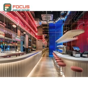 Freestanding Coffee Display Rack Retail Snack Shelf Natural Oak Finish Cafe Product Display Rack - Product Image 4