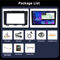 Hikity pour Honda CRV 2007-2011 9 "8 Core 4 + 64G Android Autoradio stéréo 4G LTE/Carplay/Android Auto/GPS/WiFi/DSP/360 Caméra