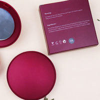 Polvo prensado púrpura compacto, Etiqueta Privada, polvo de maquillaje de lujo, base personalizada, polvo facial compacto