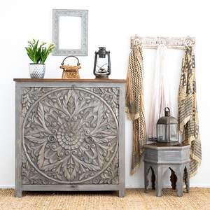 Luxury Design Solid Wooden <b>Sideboard</b> Cabinet Home Furniture <b>Sideboard</b> for Living Room Furniture New Collection Classic Design - Product Image 1