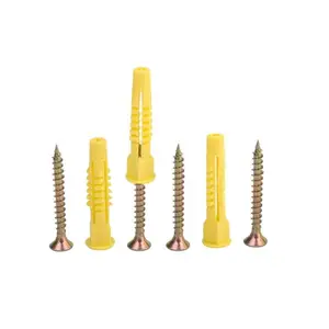 High Quality PA/PE/PP New Material Plastic Wall Anchors, Expand Plugs with Screw