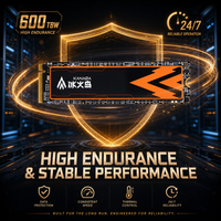 SSD Internal KANAGA M.2 2280 NVMe PCIe 4.0 Memori Flash 3D NAND dengan Daya Tahan 600TBW untuk Workstation, NAS & Aplikasi Server Ringan