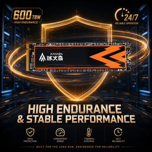 KANAGA Interne SSD M.2 2280 NVMe PCIe 4.0 3D NAND Flashgeheugen 600TBW Endurance voor Workstation, NAS & Lichtserver Toepassingen - Product Image 2