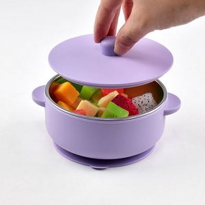 Bols d'alimentation portables pour bébé en acier inoxydable 304, isolation thermique, double paroi, non toxiques, compatibles lave-vaisselle, écologiques - Product Image 2