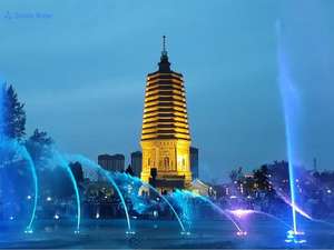 Air mancur Led berlampu musik air mancur layar AIR Film Laser luar ruangan air mancur menari musik Danau - Product Image 2