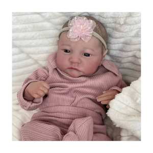 Poupée reborn <span class=keywords><strong>pas</strong></span> chère pour bébé garçon, 20 pouces, 50 cm, fille, vinyle souple, silicone, nouveau-né, cadeau d'anniversaire, jouet - Product Image 1