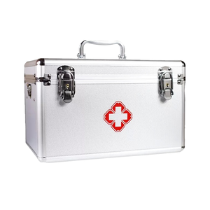 Botiquín de Emergencia Médico de Aluminio, Caja de Primeros Auxilios Portátil para el Hogar, Oficina, Viajes y Actividades al Aire Libre - Product Image 2