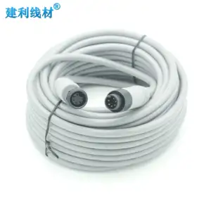 Cable de extensión macho-hembra de alta calidad, 15m, gris, 6 pines, para transmisión estable de coche, proveedor directo de fábrica WAECO