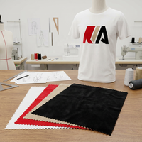 Hochwertige Beflockte PVC-Folie für Kleidung HF-Schweißen T-Shirt-Logos Luftbetten Luftkissen Anti-Pilling PVC-FLOCK-Stoff