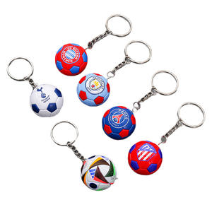 Mini pendentif de football en résine plastique rond pour porte-clés, ornement, souvenir, cadeau d'anniversaire pour les fans garçons - Product Image 5