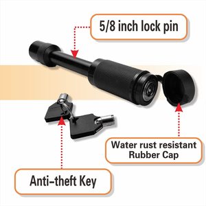 Móc Thả Rơ Moóc Có Thể Điều Chỉnh 6 Inch Phù Hợp Với Đầu Thu 2 Inch 2 "2-5/16" Gắn Bóng Kép Với Ghim Đôi Và Khóa Chất Làm Căng Giảm Thanh - Product Image 6