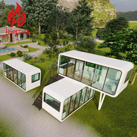 Rumah Kabin Apple Modern Prefabrikasi Baja yang Dapat Dipindahkan untuk Dijual, Rumah Kontainer 20ft/40ft, Pod Kantor Luar Ruangan
