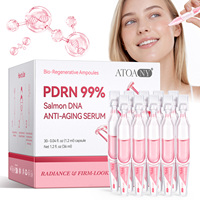 ATOANY Ampoule Intensive Quotidienne ADN de Saumon 99% Sérum PDRN ADN de Saumon avec Collagène et Acide Hyaluronique Améliore l'Éclat de la Peau