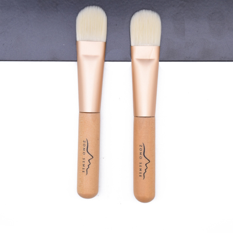 Частная торговая марка уход за кожей мягкая ручка для волос маска для лица Кисть Деревянная маска кисти