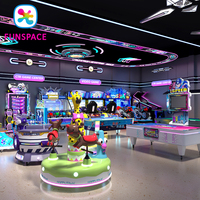 Projet de zone de jeux VR d'arcade : simulateur de course et de tir, équipement de divertissement intérieur, jeux pour enfants, machine de jeu à monnayeur