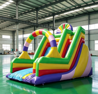 Château gonflable et combo de jeux gonflables commerciaux d'extérieur de qualité export