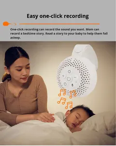 Veilleuse portable chauffante pour le sommeil, aide au sommeil pour bébé, appareil apaisant, 16 chants <span class=keywords><strong>de</strong></span> la nature, haut-parleur <span class=keywords><strong>de</strong></span> bruit blanc - Product Image 4