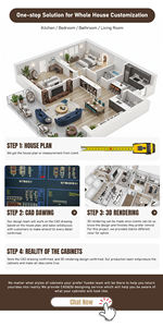 Meja Rias Kayu Solid Vintage Mewah dengan Cermin Berlampu untuk Kamar Tidur dan Kamar Mandi - Product Image 3