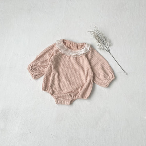 Grazioso Body Primaverile per Bambine con Colletto a Volant e Maniche Lunghe per 6-24 <span class=keywords><strong>Mesi</strong></span> - Product Image 4