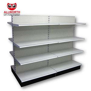 Estante de góndola de panel trasero liso de alta calidad de gran capacidad multicapa estante de exhibición de supermercado - Product Image 2
