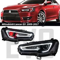 Phare de projecteur LED de style A5 pour Mitsubishi Lancer EX EVO 2009-2017, modifié avec DRL et clignotants