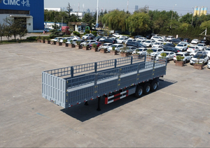 Semirremolque de plataforma plana con estacas laterales abatibles de acero CIMC de 40 pies y 3 ejes con capacidad de carga de 60000 toneladas - Product Image 3