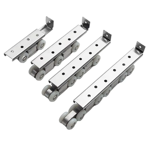 Roulette de <span class=keywords><strong>porte</strong></span> coulissante silencieuse en alliage robuste pour <span class=keywords><strong>porte</strong></span> suspendue en bois - Product Image 2