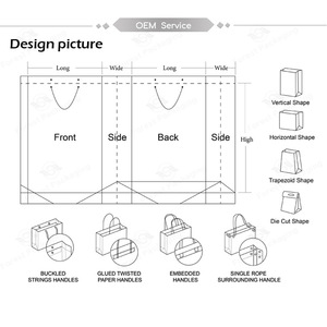 Túi giấy tùy chỉnh, quà tặng, cầm tay, bao bì, mua sắm, hộp, bộ, - Product Image 4