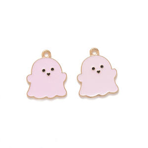 10 pz/borsa di smalto colorato fantasma ciondolo in lega bella apparizione fantasma ciondolo per collana braccialetto gioielli fai da te - Product Image 4