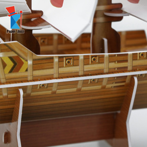 Kit Fai-da-Te per Creare Facilmente Giocattoli di Carta, Puzzle 3D di Navi, <span class=keywords><strong>Giochi</strong></span> di Puzzle in Carta - Product Image 4
