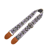 Sangle de guitare classique personnalisée avec logo imprimé, broderie portable, sangles d'épaule tendance pour basse Gibson