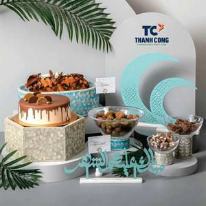 Colección de Cuencos con Incrustaciones de Nácar y Ratán Más Vendida para las Fiestas de Ramadán y Eid en Kuwait y Catar, Uso Doméstico - Product Image 5