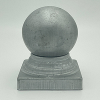 Cubiertas para Postes de Cerca y Puertas de Acero Galvanizado Ornamental con Recubrimiento en Polvo, Ecológicas y Sostenibles, Tamaños Personalizables (4x4 Disponible)