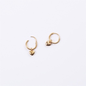 Nuevos Aretes de Aro con Forma de Corazón, Elegantes y Delicados, Chapados en Oro de 18K, Regalo para Bodas y Fiestas Coreanas - Product Image 6