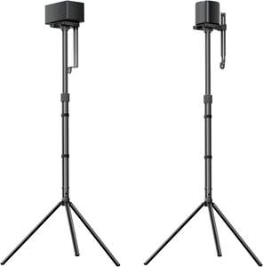 Paire de supports de haut-parleurs réglables, supports de sol pour haut-parleurs surround, supporte 6,6 livres, compatible avec <span class=keywords><strong>ULTIMEA</strong></span> Aura et Poseidon - Product Image 1