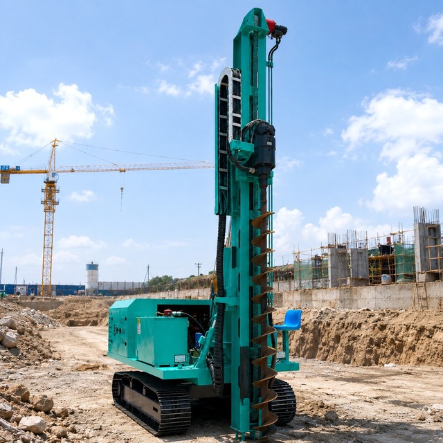 Manufacturer Supply Track Mounted Photovoltaic Drill Machine for Solar Farm