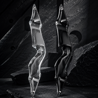 Manche de tir à l'arc en résine Ultem style ambre personnalisé par le fabricant, pièces de manche d'arc recurve OEM