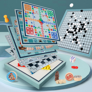 Échecs multifonctions pour avions Dames chinoises Jeu de bureau pour enfants Aides pédagogiques pour enfants Jouets pour enfants Garçons Filles - Product Image 2