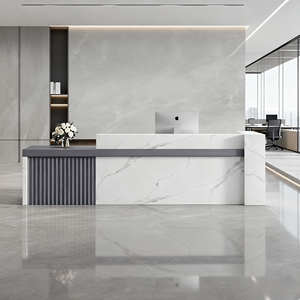 Moderno legno massello durevole oblungo commerciale <span class=keywords><strong>Reception</strong></span> <span class=keywords><strong>ufficio</strong></span> <span class=keywords><strong>ufficio</strong></span> di lusso <span class=keywords><strong>Reception</strong></span> <span class=keywords><strong>Reception</strong></span> <span class=keywords><strong>ufficio</strong></span> esecutivo - Product Image 1