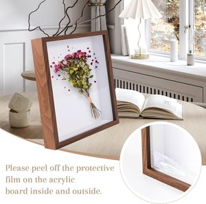 Marco de Madera MDF Personalizado al por Mayor de 8x8, 8x10, 10x10, 12x12 Pulgadas, A4, A3 - Exhibidor de Almacenamiento para Arte de Pared y Flores Secas - Product Image 3