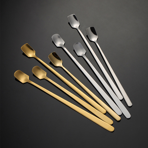 <span class=keywords><strong>Cucchiaino</strong></span> di caffè in acciaio inossidabile 304 per uso alimentare con manico <span class=keywords><strong>lungo</strong></span> cucchiaio quadrato per mescolare il tè - Product Image 4