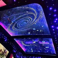 Film LED Ciel Étoilé RVB pour Toit de Voiture, Plafonnier Panoramique Effet Étoilé 12V Universel, Accessoires de Décoration Intérieure