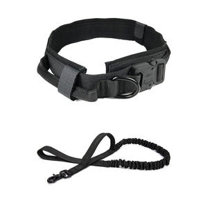 Collar y correa de perro táctico para mascotas, collar de cuello de nailon para exteriores, juego de cuerda de tracción para perros, grande y mediano - Product Image 3