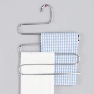 Multiple Functions for Hanging and Storage 5 Layers Multi-functional Clothes Hangers Non-slip Pant Storage <b>Rack</b> Cloth <b>Rack</b> - Product Image 5
