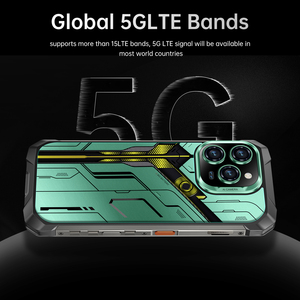 Smartphone Mobile 16 Promax Robusto 5G LTE CDMA NFC IP68 Impermeabile con Visione Notturna Antiurto Telefono da Gaming Batteria da 22000 mAh - Product Image 3